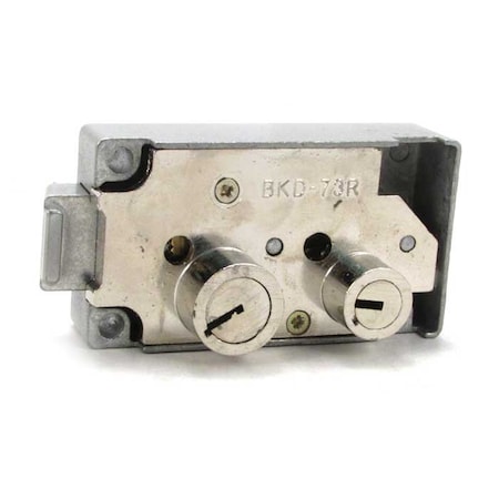 Bulls Eye Safe Deposit Locks Kumahira KD-73 Replacement, Right Hand, Nickel BKD73-RH